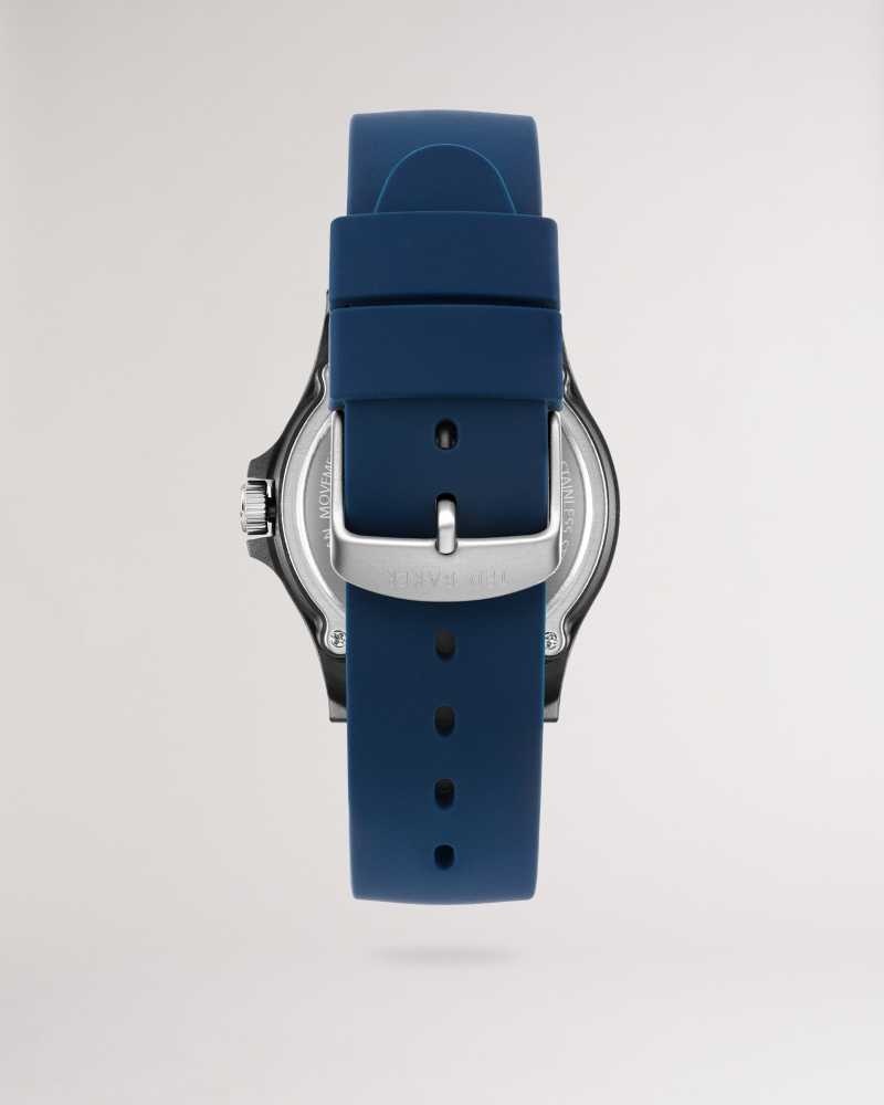 Blue Ted Baker Secunda Blue Silicone Strap Watch | ZA0002105