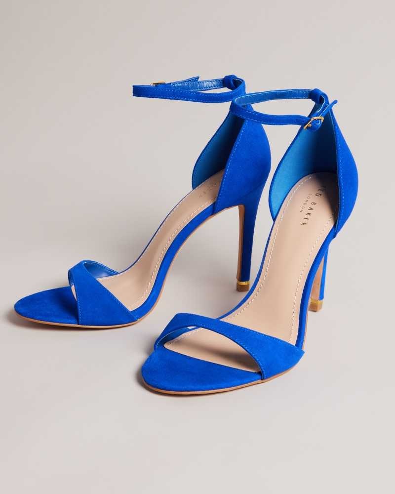 Bright Blue Ted Baker Helmias Open Toe Suede Sandals | ZA0001680