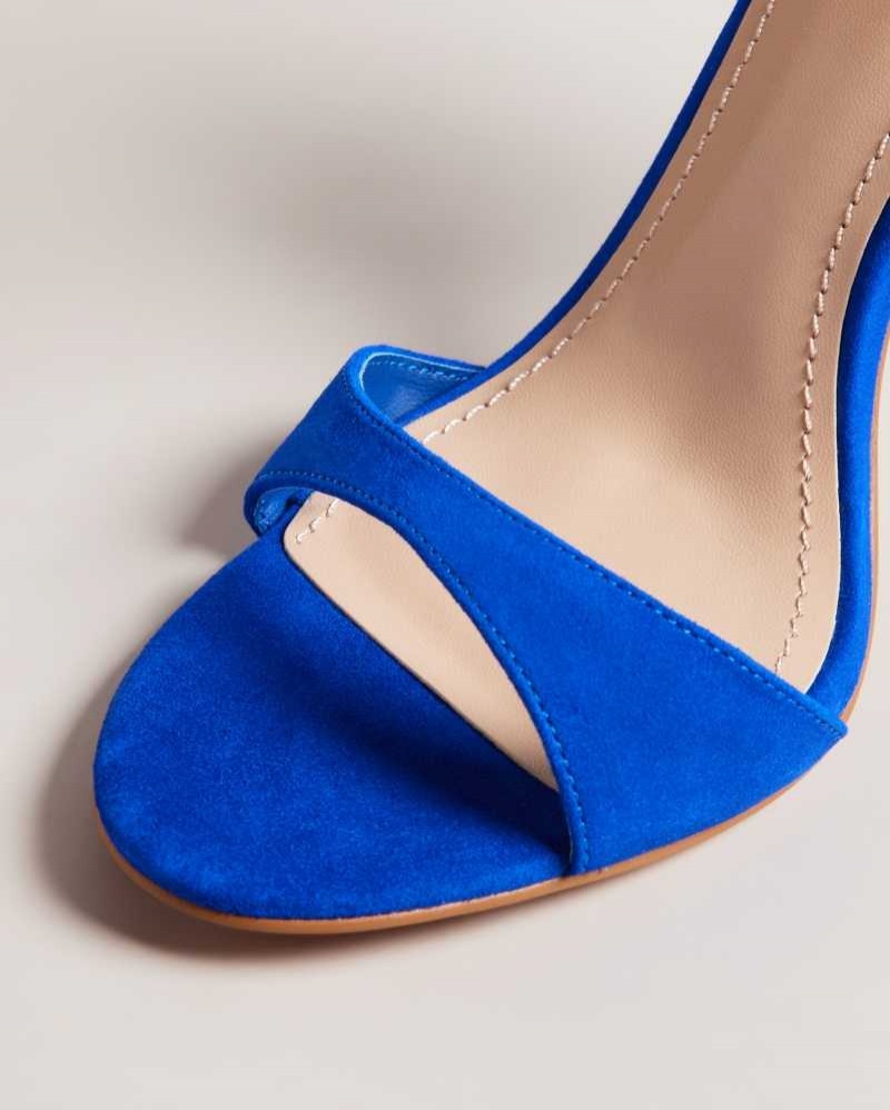 Bright Blue Ted Baker Helmias Open Toe Suede Sandals | ZA0001680