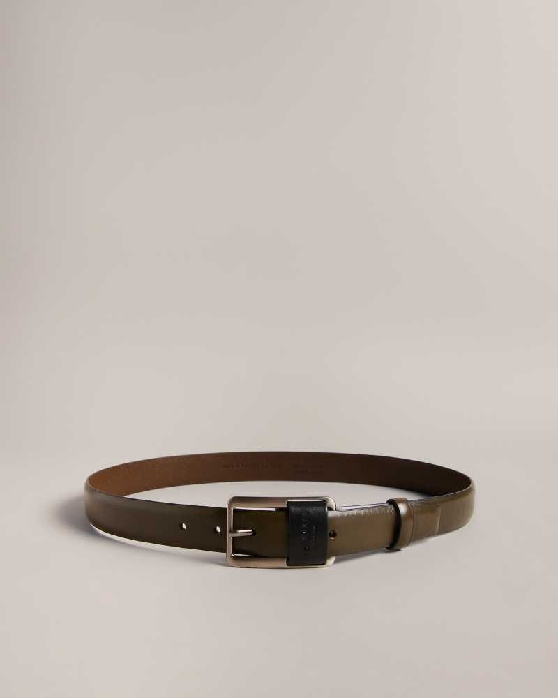 Brown Chocolate Ted Baker Koen Centre Bar Buckle Belt | ZA0001779