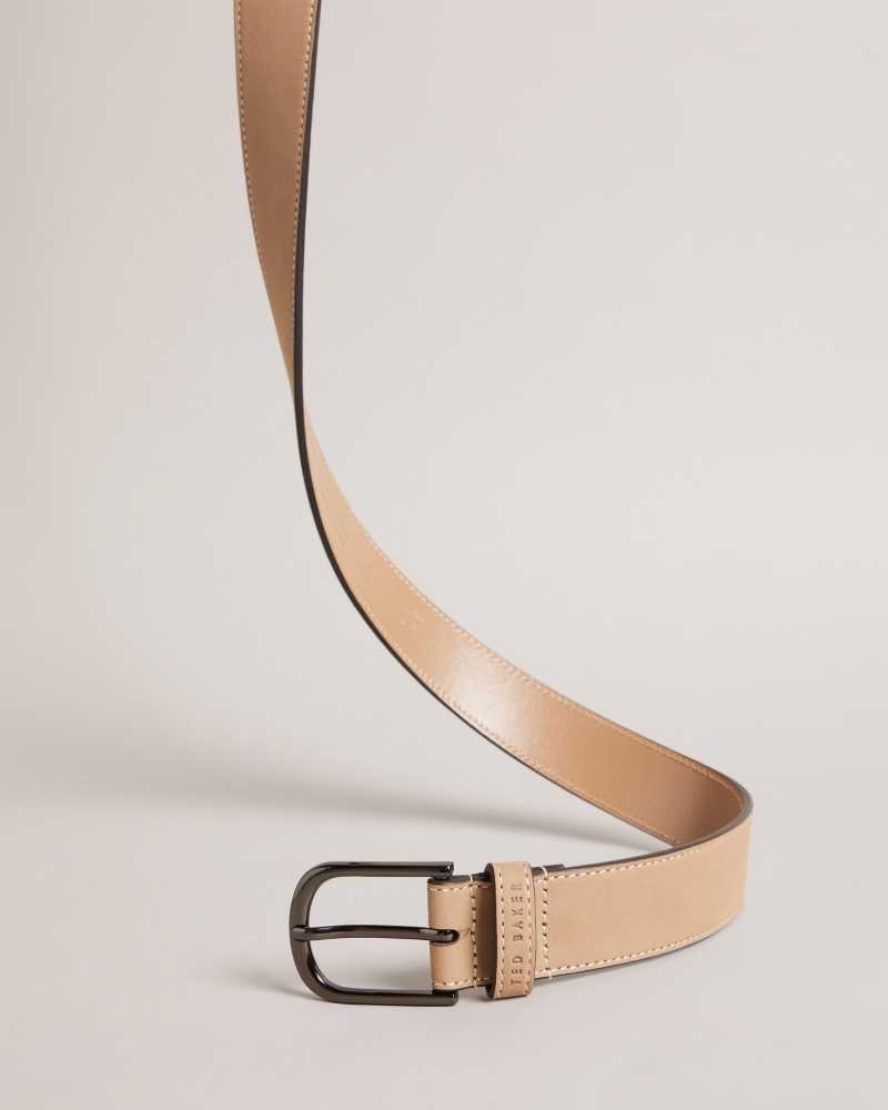 Brown Ted Baker Grisham Leather Belt | ZA0001788