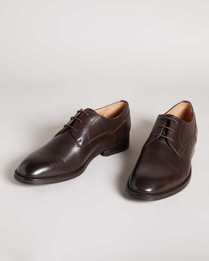 Brown Ted Baker Kampten Formal Leather Derby Shoes | ZA0001616