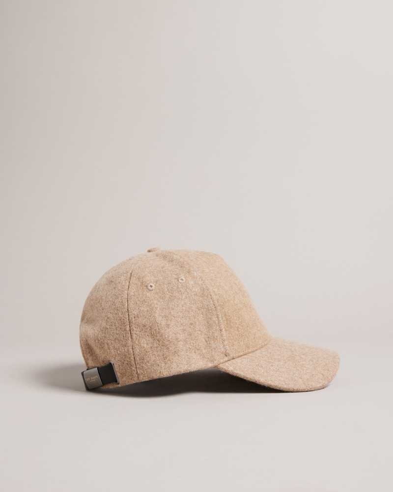 Camel Ted Baker Jacobbs Wool Blend Cap | ZA0001839