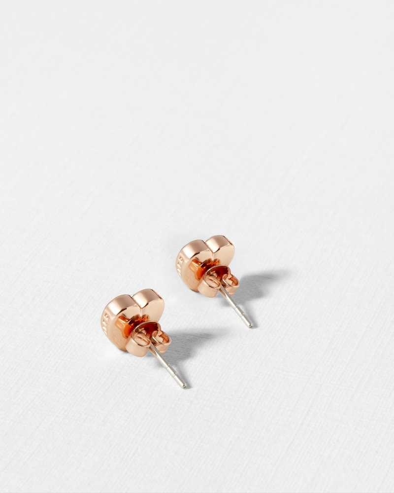 Clear Ted Baker Han Crystal Heart Earrings | ZA0001942