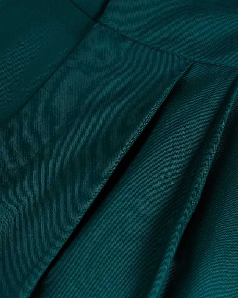 Dark Green Ted Baker Krissi Wide Leg Trousers | ZA0001537