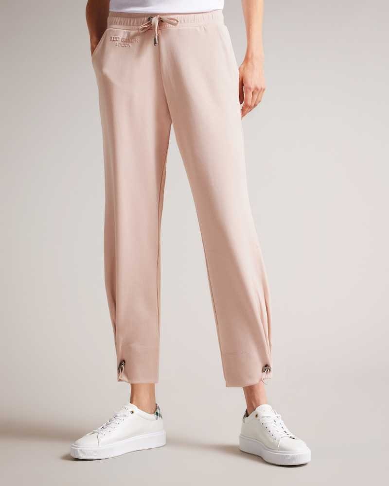 Dusky Pink Ted Baker Orthon Joggers With Pleated Cuff | ZA0001536