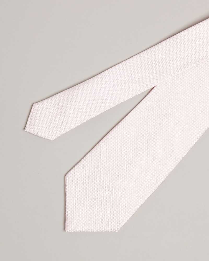 Dusky Pink Ted Baker Phillo Textured Tie | ZA0002153