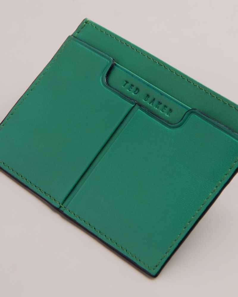 Green Ted Baker Samise Leather Card Holder | ZA0000352