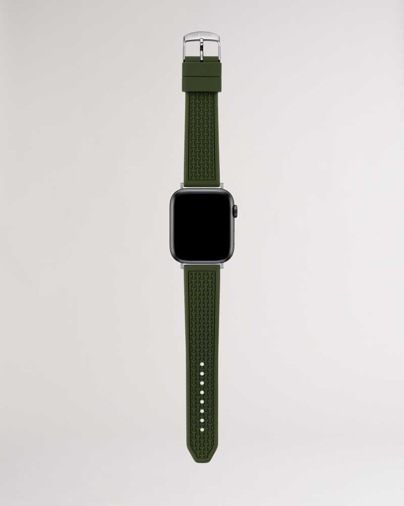 Green Ted Baker Stropp Green Silicone Apple Watch Strap | ZA0002102