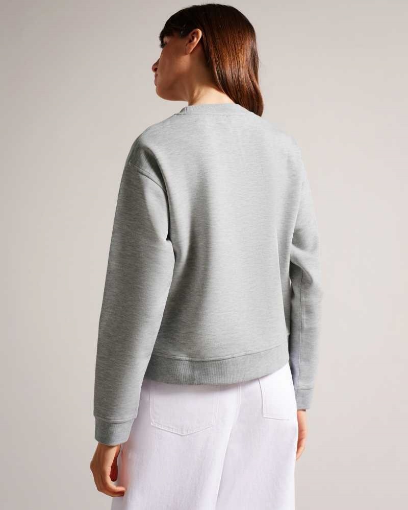 Grey Ted Baker Lorito Logo Sweatshirt | ZA0001316