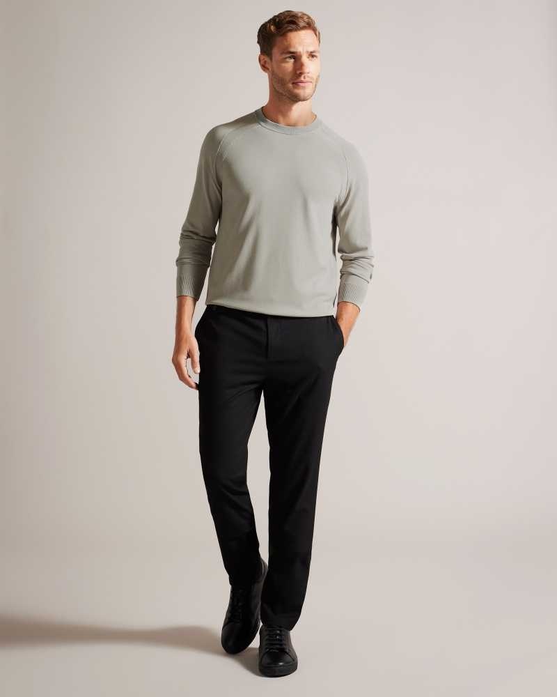 Grey Ted Baker Maywo Long Sleeve Saddle Shoulder Jumper | ZA0000747