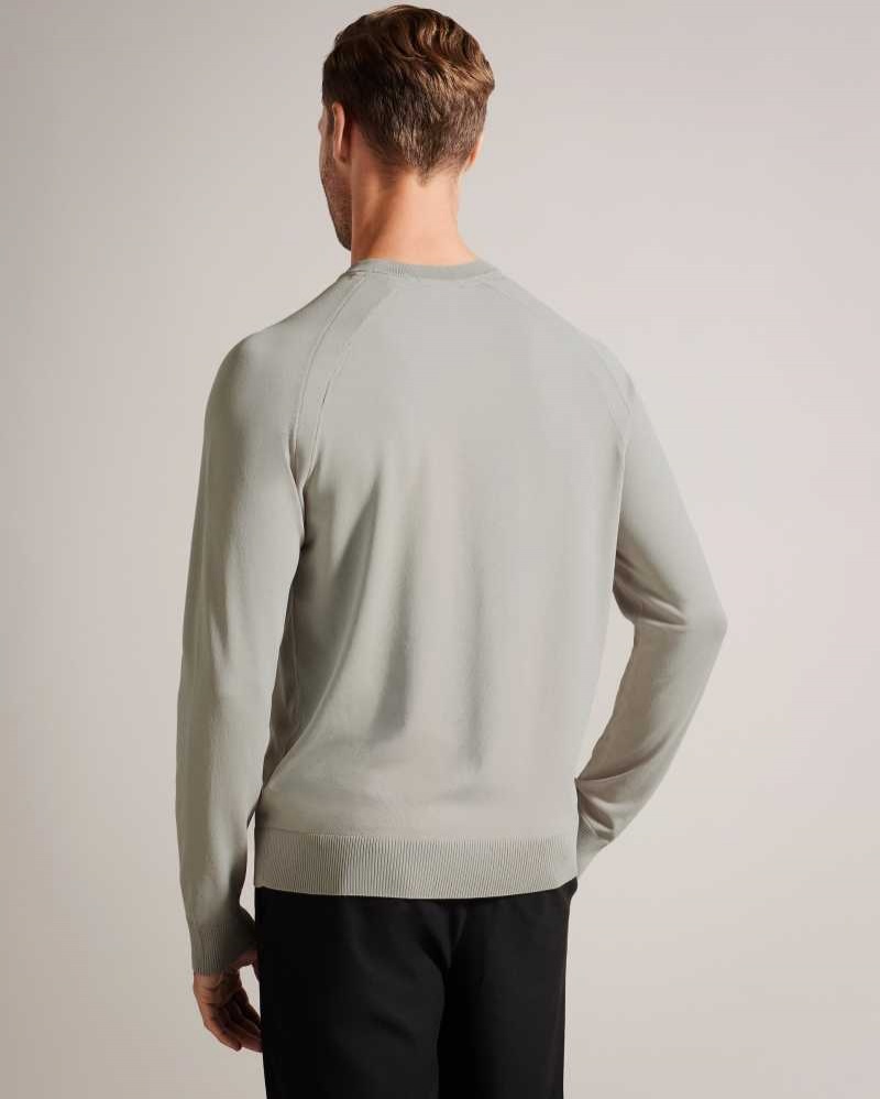 Grey Ted Baker Maywo Long Sleeve Saddle Shoulder Jumper | ZA0000747