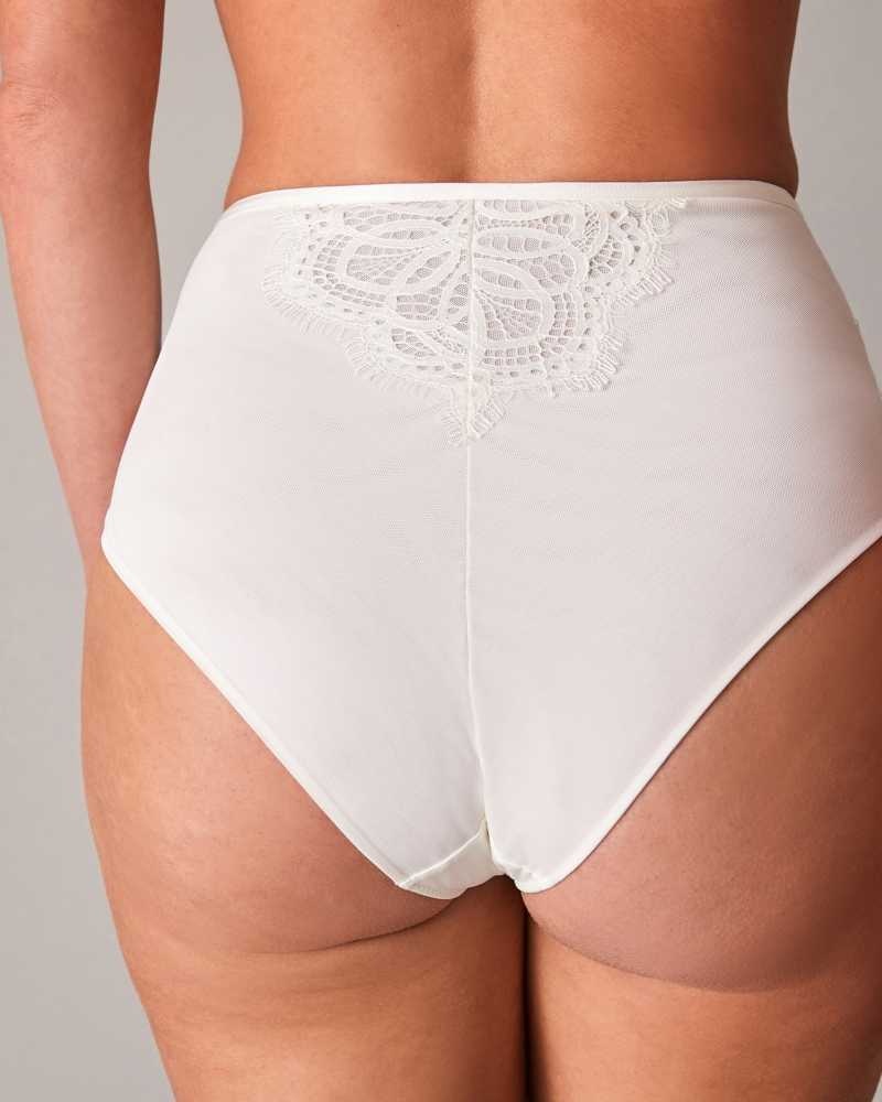 Ivory Ted Baker Roxiii High Waisted Lace Bridal Brief | ZA0000800