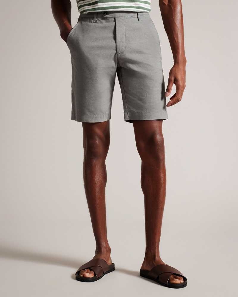 Khaki Ted Baker Fruitea Longline Shorts | ZA0001046