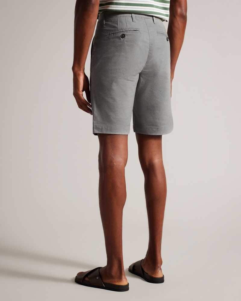 Khaki Ted Baker Fruitea Longline Shorts | ZA0001046