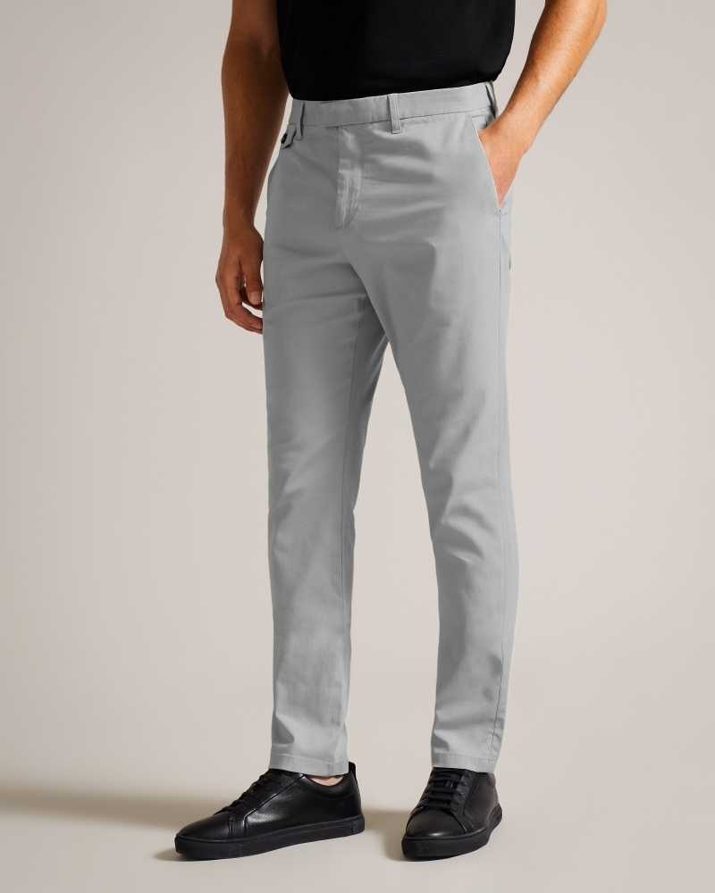 Light Grey Ted Baker Haydae Slim Fit Chinos | ZA0001569