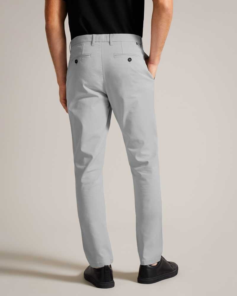 Light Grey Ted Baker Haydae Slim Fit Chinos | ZA0001569