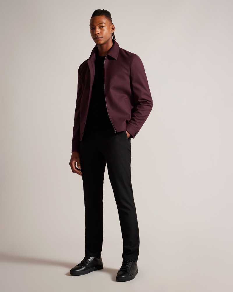 Maroon Ted Baker Henryj Harrington Jacket | ZA0000631