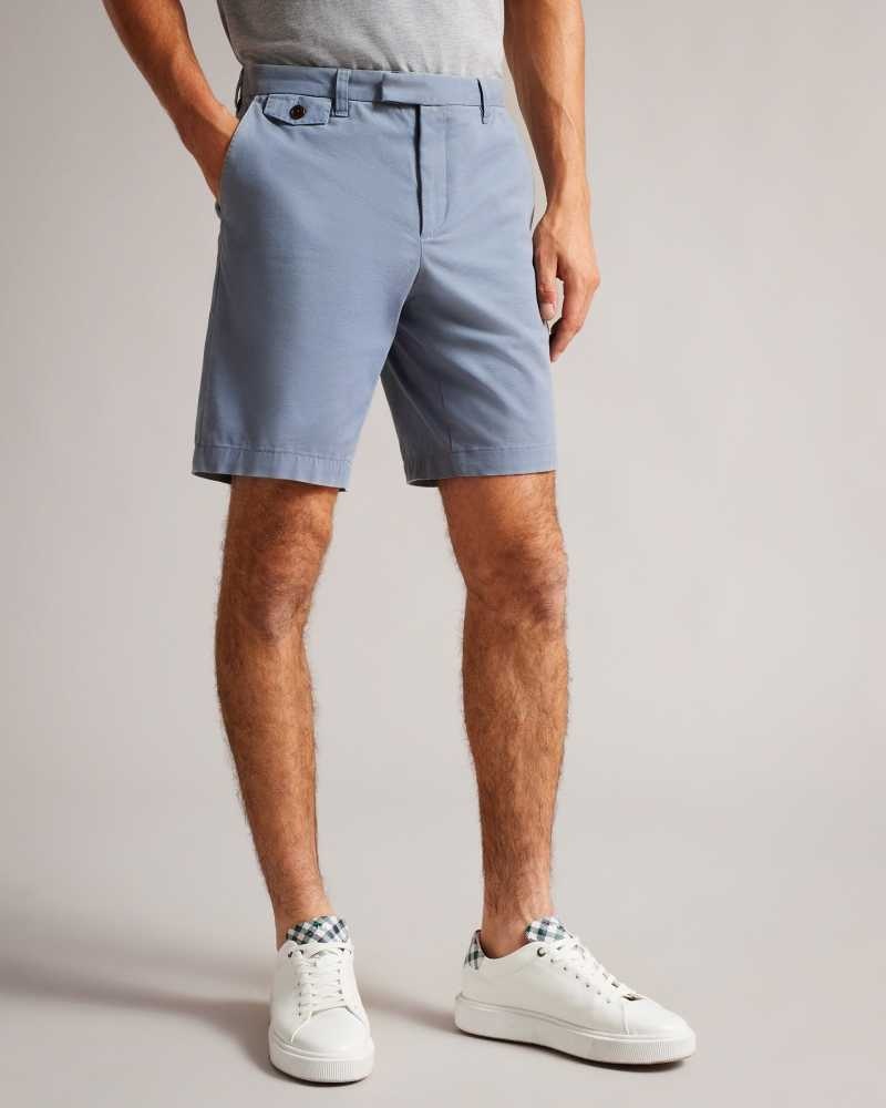 Medium Blue Ted Baker Ashfrd Chino Shorts | ZA0001052