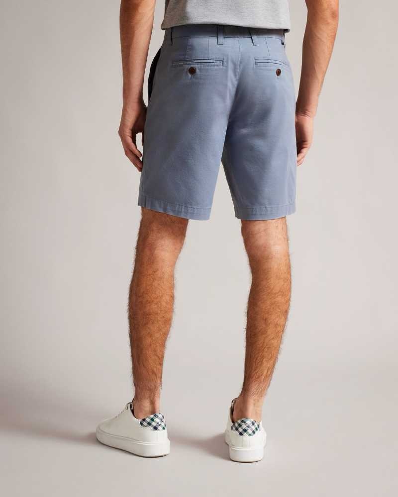 Medium Blue Ted Baker Ashfrd Chino Shorts | ZA0001052