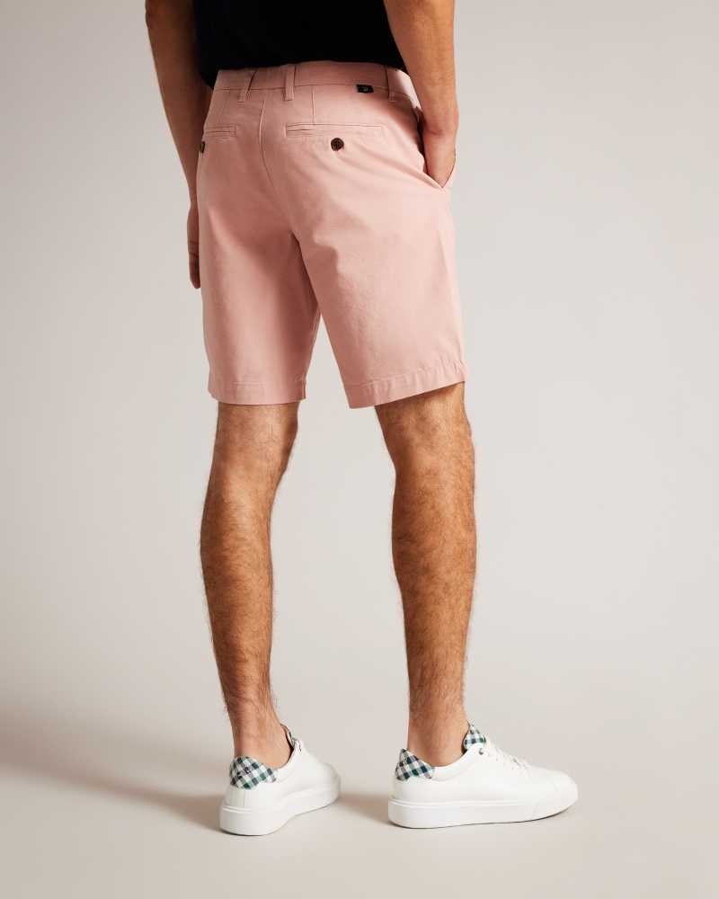 Medium Pink Ted Baker Ashfrd Chino Shorts | ZA0001037