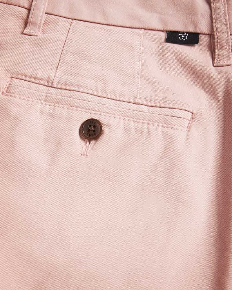 Medium Pink Ted Baker Ashfrd Chino Shorts | ZA0001037