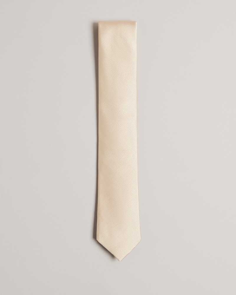 Natural Ted Baker Moorez Ottoman Silk Tie | ZA0002169