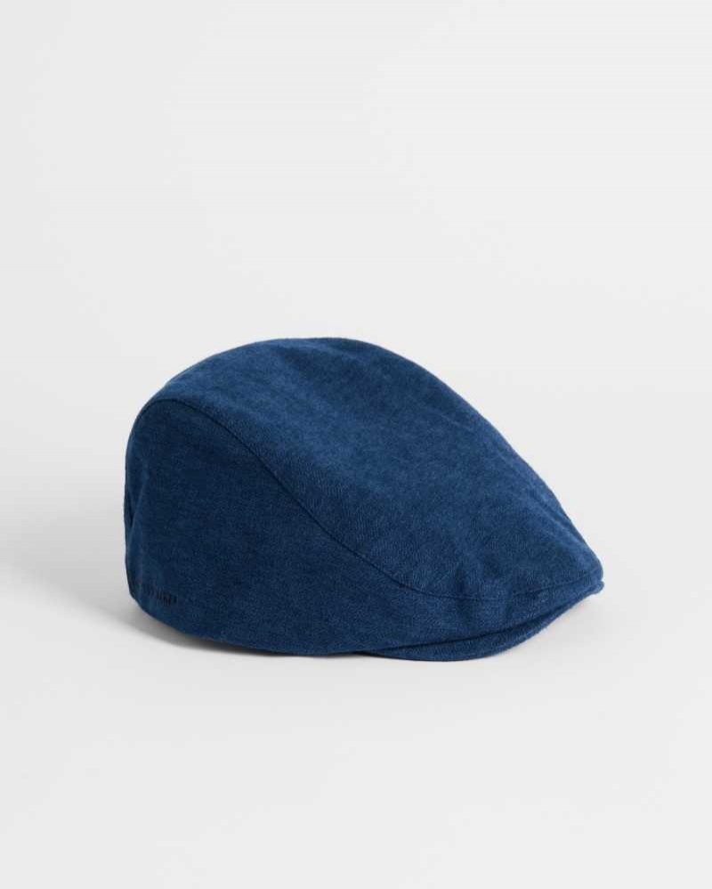 Navy Ted Baker Aspinn Textured Ivy Cap | ZA0001837