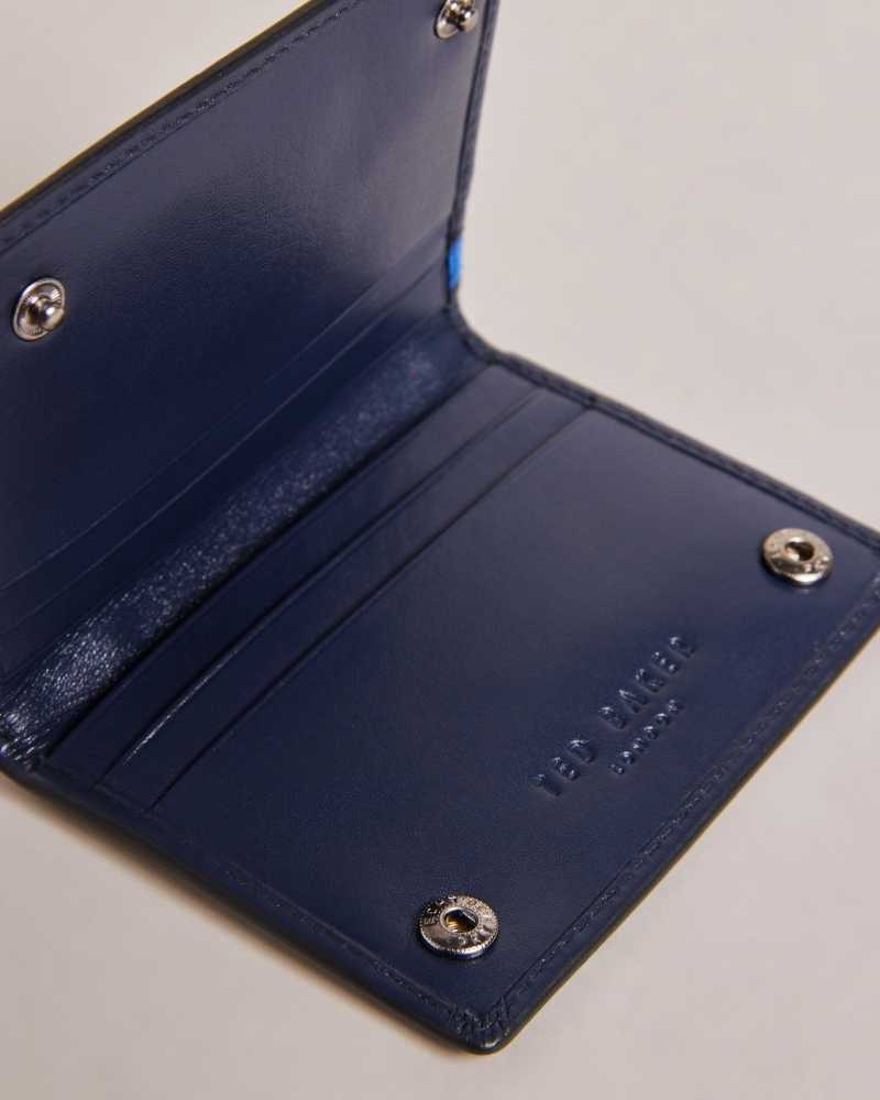 Navy Ted Baker Finnis Contrast Detail Card Holder | ZA0000339