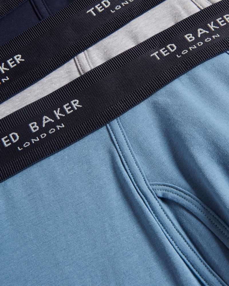 Navy Ted Baker Francc 3 Pack Boxer Briefs | ZA0001591