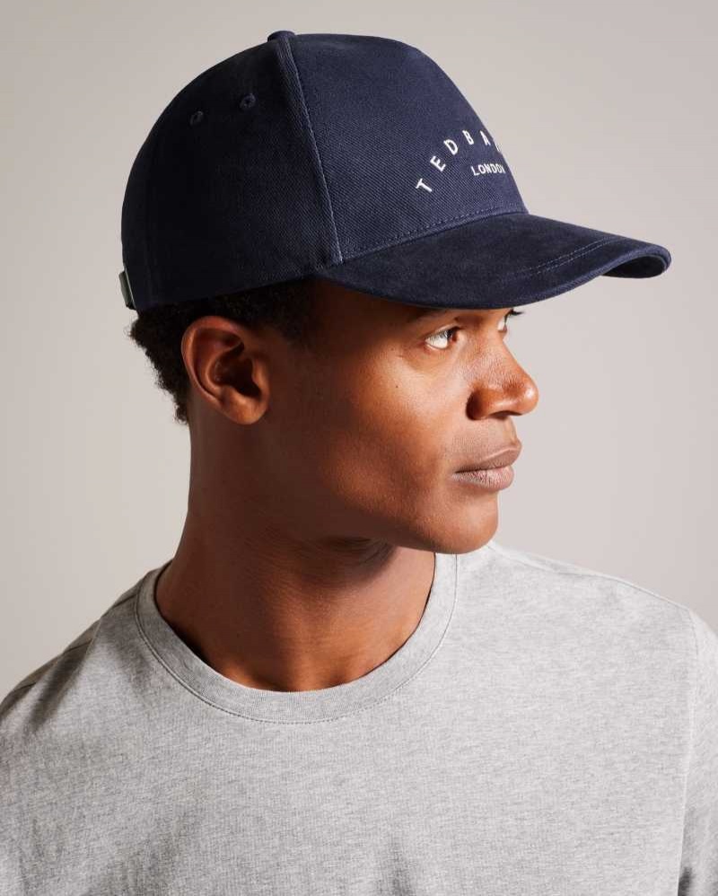 Navy Ted Baker Frreddi Branded Cap | ZA0001826