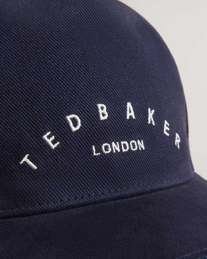 Navy Ted Baker Frreddi Branded Cap | ZA0001826