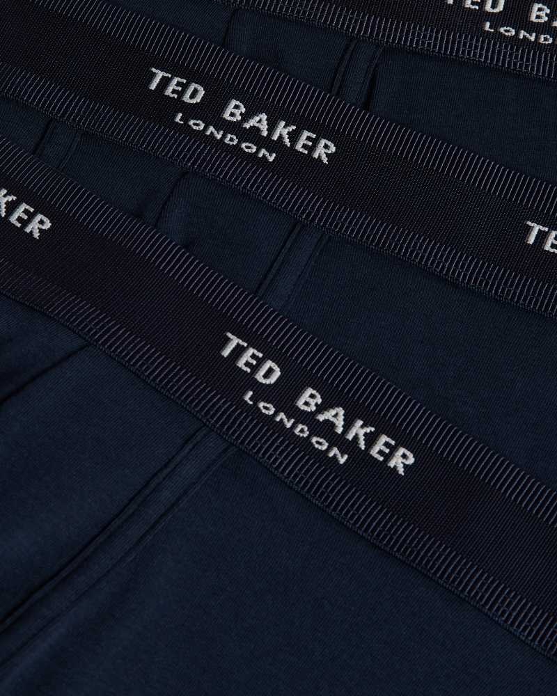 Navy Ted Baker Noe 3 Pack Trunks | ZA0001597