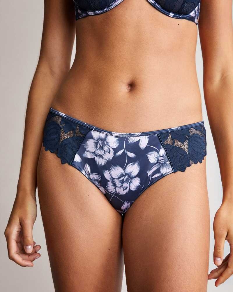 Navy Ted Baker Refad Floral Brazilian Brief | ZA0000820