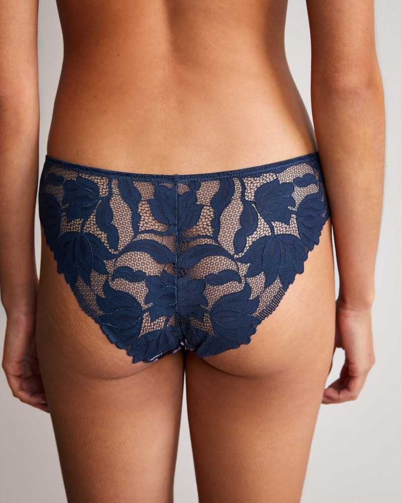 Navy Ted Baker Refad Floral Brazilian Brief | ZA0000820