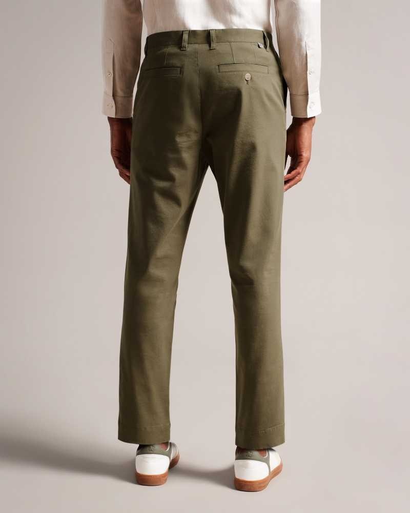 Olive Ted Baker Genbee Casual Relaxed Chinos | ZA0001550