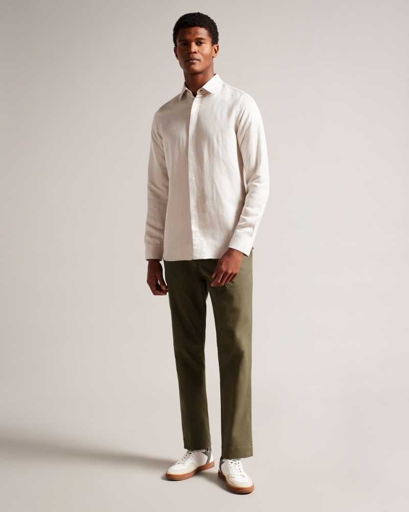 Olive Ted Baker Genbee Casual Relaxed Chinos | ZA0001550