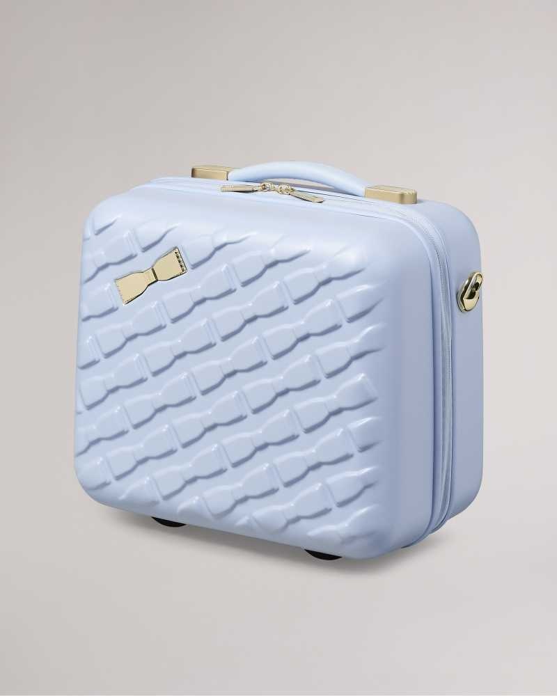 Pale Blue Ted Baker Beelle Bow Detail Vanity Case | ZA0000430