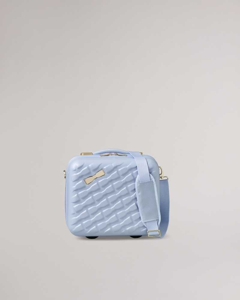 Pale Blue Ted Baker Beelle Bow Detail Vanity Case | ZA0000430