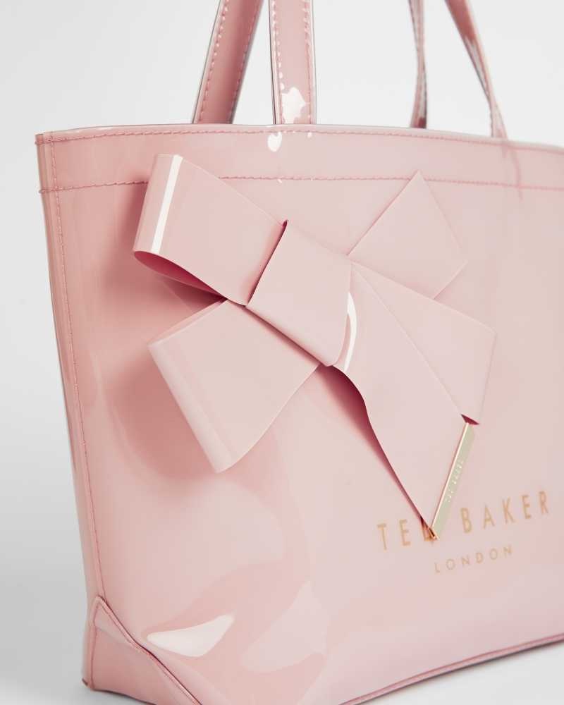 Pale Pink Ted Baker Nikicon Small Icon Bag With Knot Bow | ZA0000474