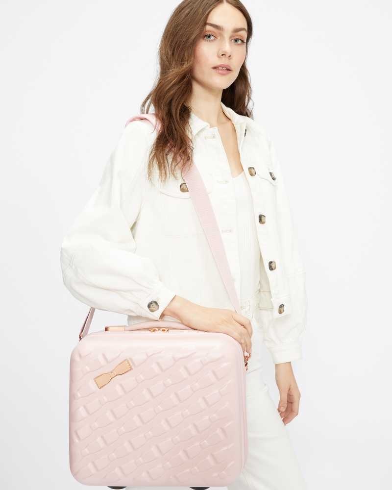 Pink Ted Baker Beelle Bow Detail Vanity Case | ZA0000422