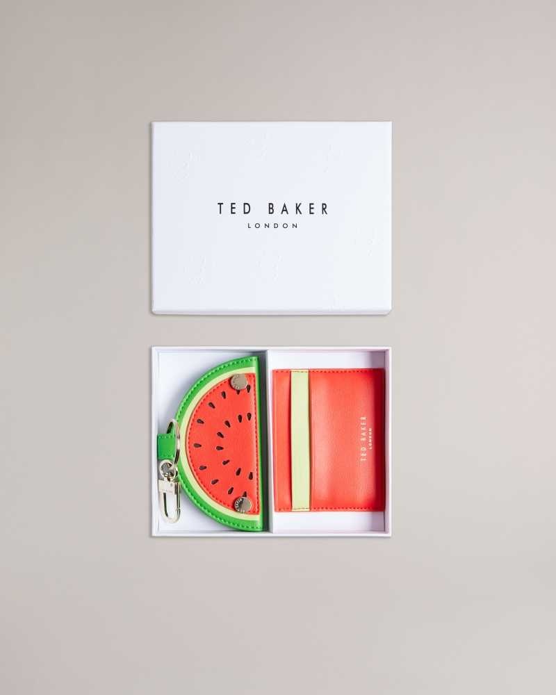 Red Ted Baker Wmelon Watermelon Keyring And Card Holder | ZA0000340