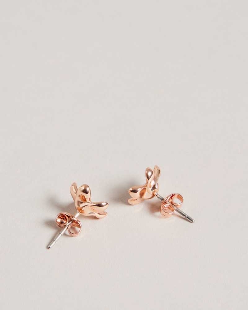 Rose Gold Colour Ted Baker Beaauu Blossom Stud Earrings | ZA0001974