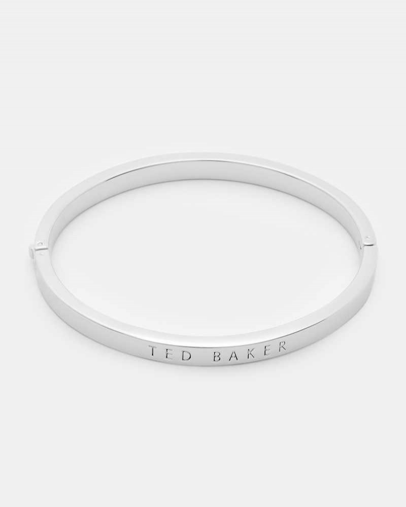 Silver Colour Ted Baker Clemina Hinged Bangle | ZA0001871