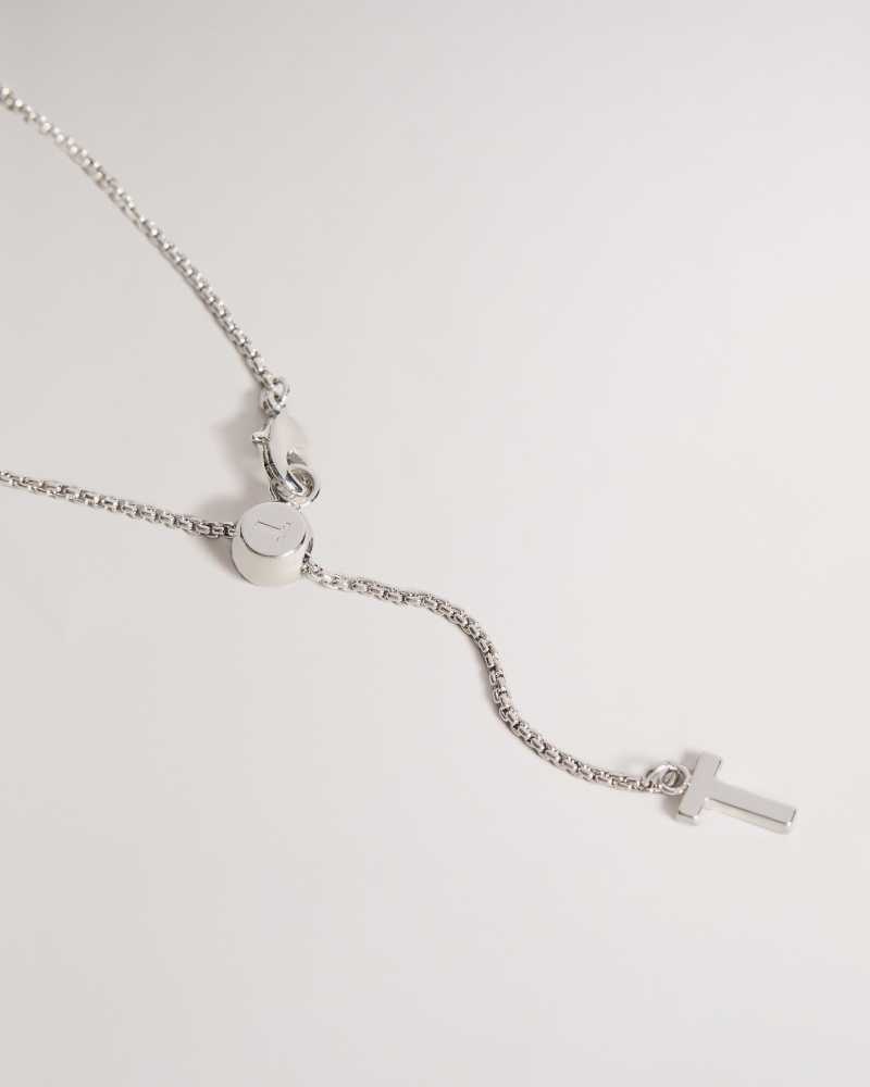 Silver Colour Ted Baker Sininaa Crystal Pendant Necklace | ZA0002012