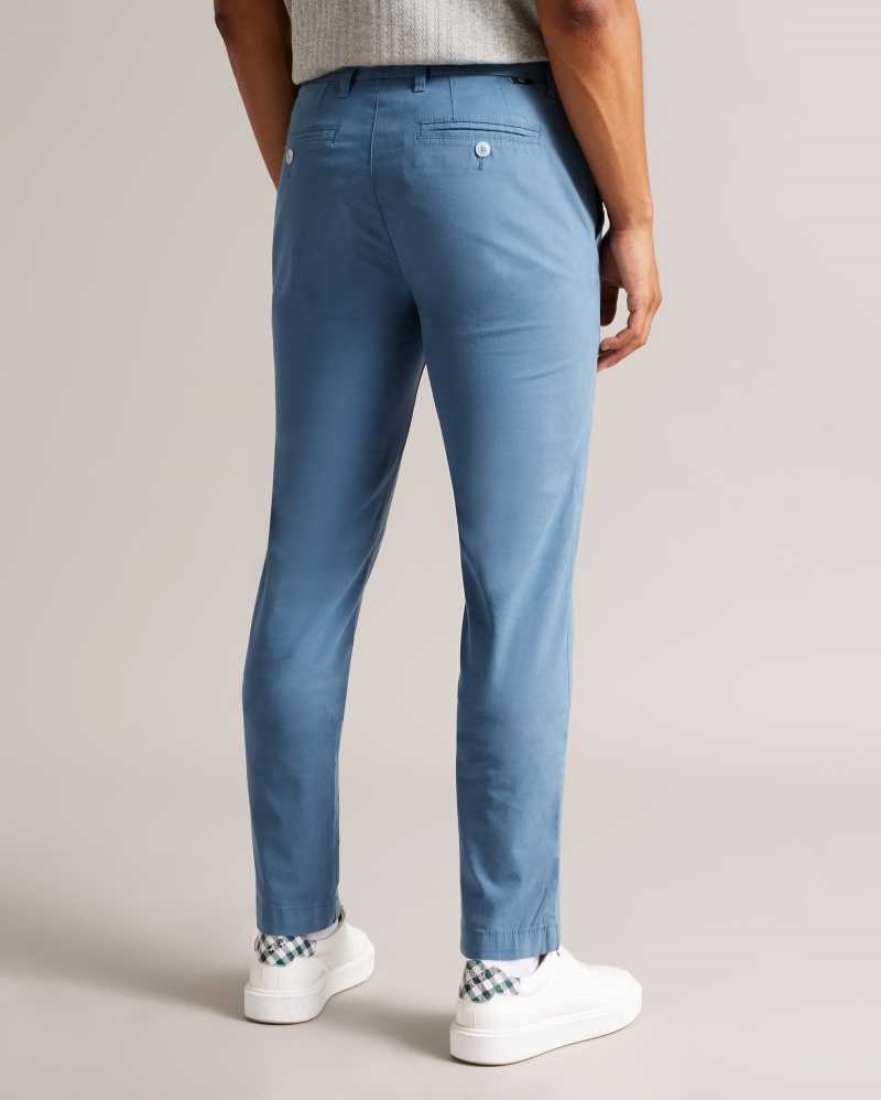 Sky Blue Ted Baker Genay Slim Chinos | ZA0001551