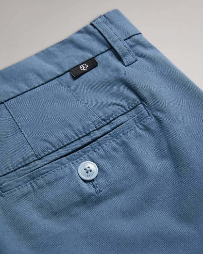 Sky Blue Ted Baker Genay Slim Chinos | ZA0001551