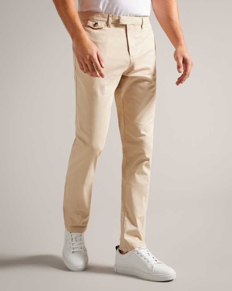 Stone Ted Baker Haydae Slim Fit Chinos | ZA0001557