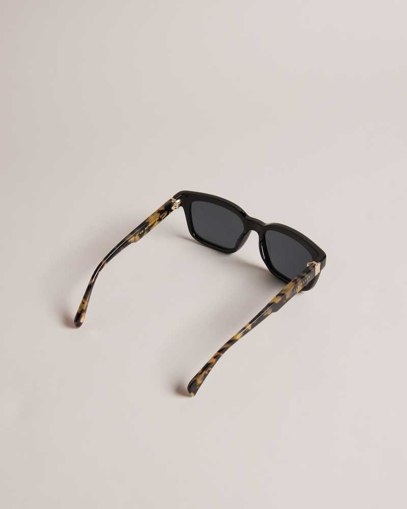 Tan Ted Baker Geoorge Square Tortoiseshell Arm Sunglasses | ZA0002119