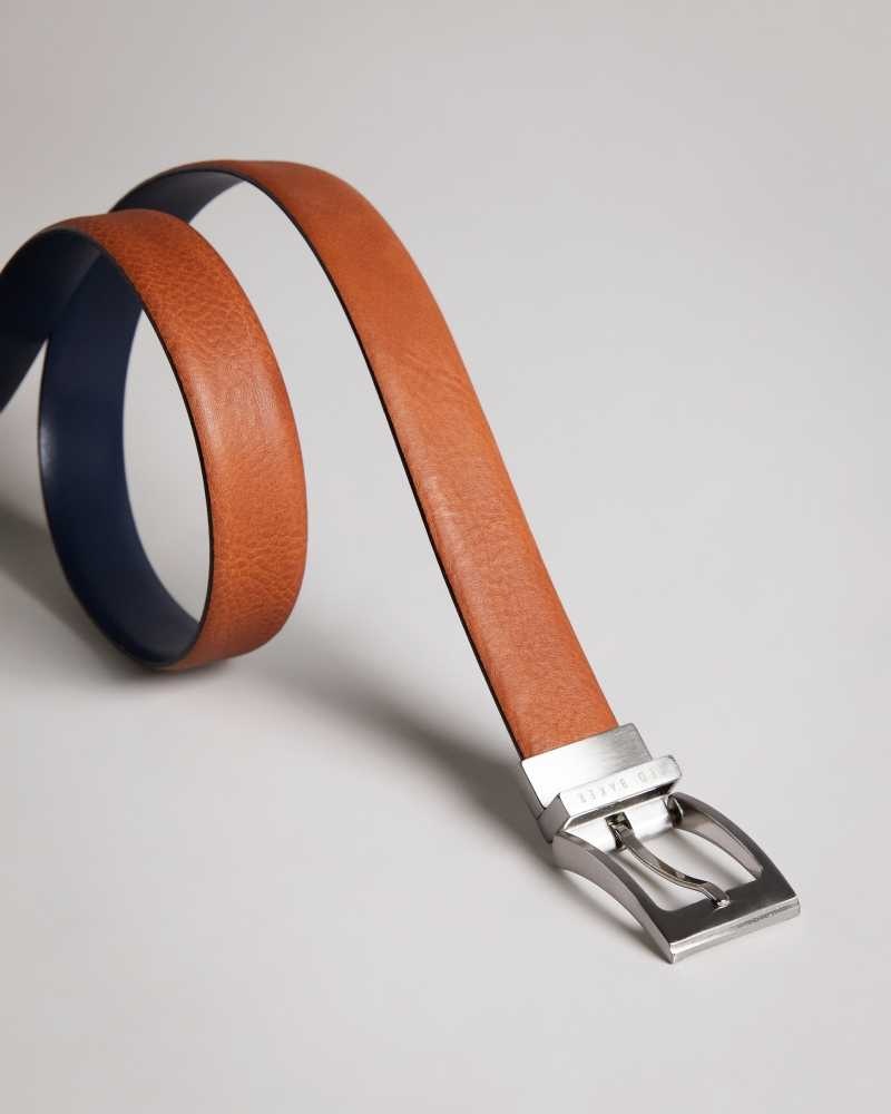 Tan Ted Baker Karmer Reversible Leather Belt | ZA0001774